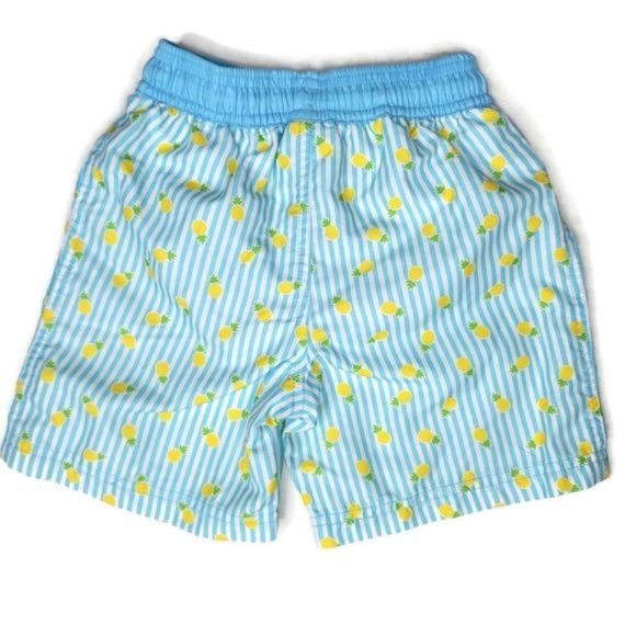 Floatimini NWOT blue and white striped pineapple swim trunks size 24months - Picture 2 of 3